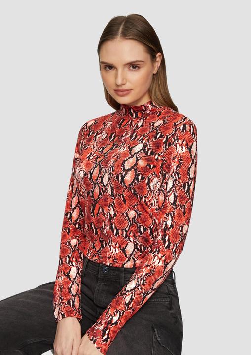 Image du produit S.Oliver T-Shirt Schmal geschnittenes Langarmshirt aus Viskosemix (36)