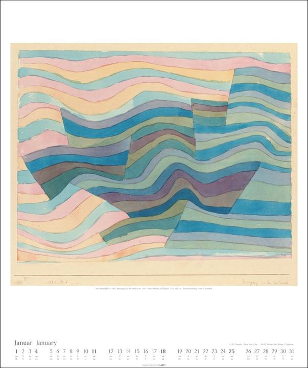 Produktbild Paul Klee Kalender 2026 (46 x 55 cm, Deutsch, Englisch)
