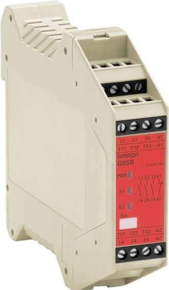 Produktbild Omron Industrial Automation Sicherheitsrelais 3-polig ManuellerReset
