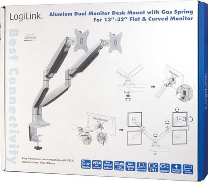 Image du produit LogiLink Support de bureau pour moniteur (Tables, 32", 9 kg)