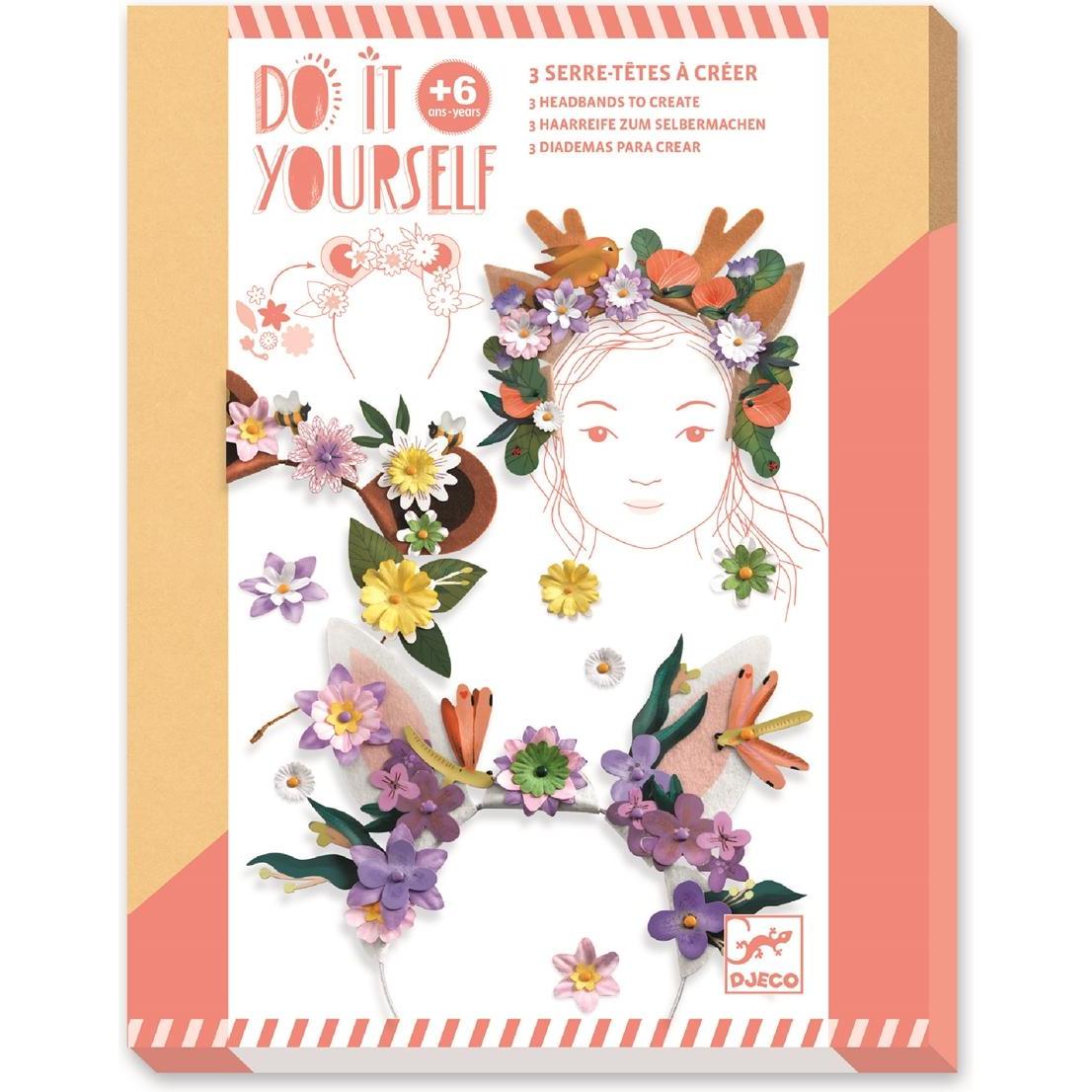 Djeco DIY - Haarreifen Tiere Blumenfreunde (54257530)
