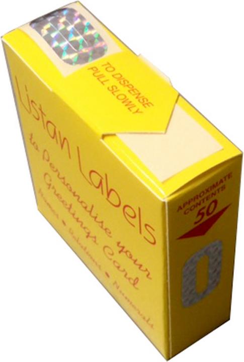 Actual product image Listan Labels Self-adhesive labels Numeric 50-pack