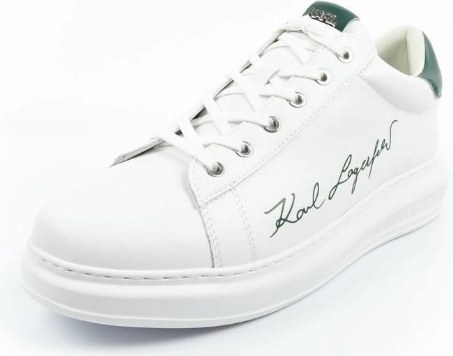 Actual product image Karl Lagerfeld men's shoes sneakers Kapri natural leather white (46)
