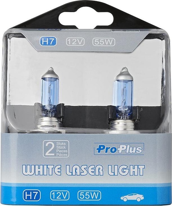 Actual product image ProPlus White Laser Light H7 2 pieces in plastic box (H7)