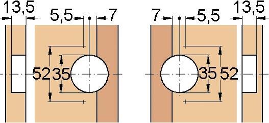 Actual product image Werkstarck Miter hinges for door fronts with 22.5/45° miters