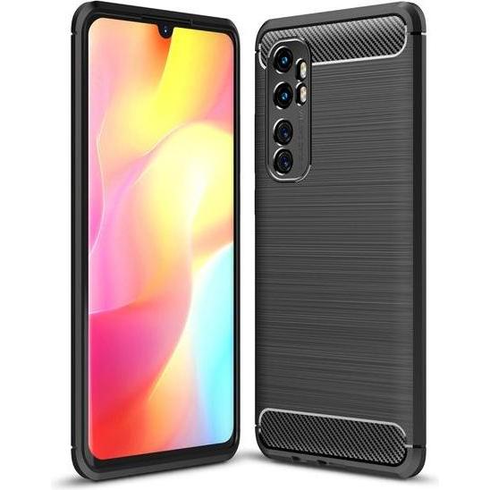 MU Style Carbon Fiber TPU Softcase Series (Xiaomi Mi Note 10 Lite), Smartphone Hülle, Schwarz