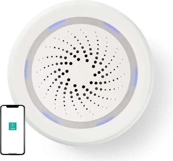 SIGN Sirena WiFi per casa intelligente - Bianco