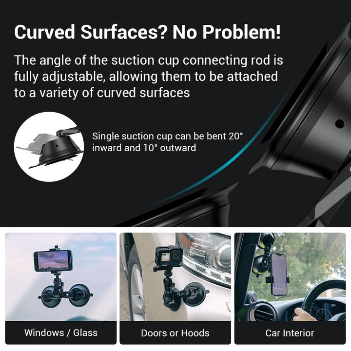 Image du produit SmallRig Support Port. Support de caméra à aspiration double SC-2K (Accessoires vidéo divers)