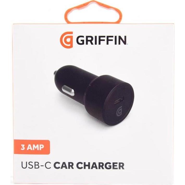 Thumbnail - Griffin KFZ Auto Ladegerät - USB-C - 15W 3A, Auto Adapter, Schwarz