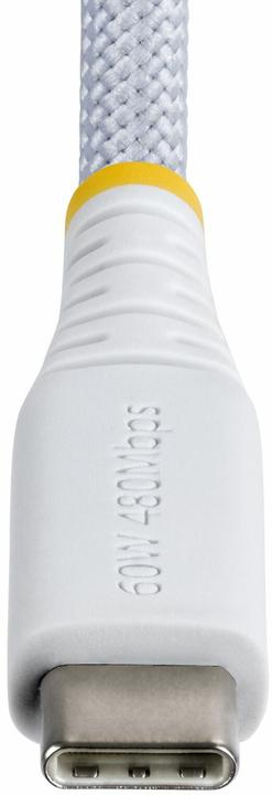 Image du produit StarTech .com USB2CC30CMNCBRWH, 0,3 m, USB C, USB C, USB 2.0, 0,48 Gbit/s, Blanc (0.30 m, USB 2.0, 60 W)