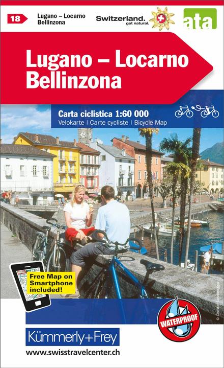 Immagine prodotto Mappa ciclistica Lugano - Locarno - Bellinzona No. 18