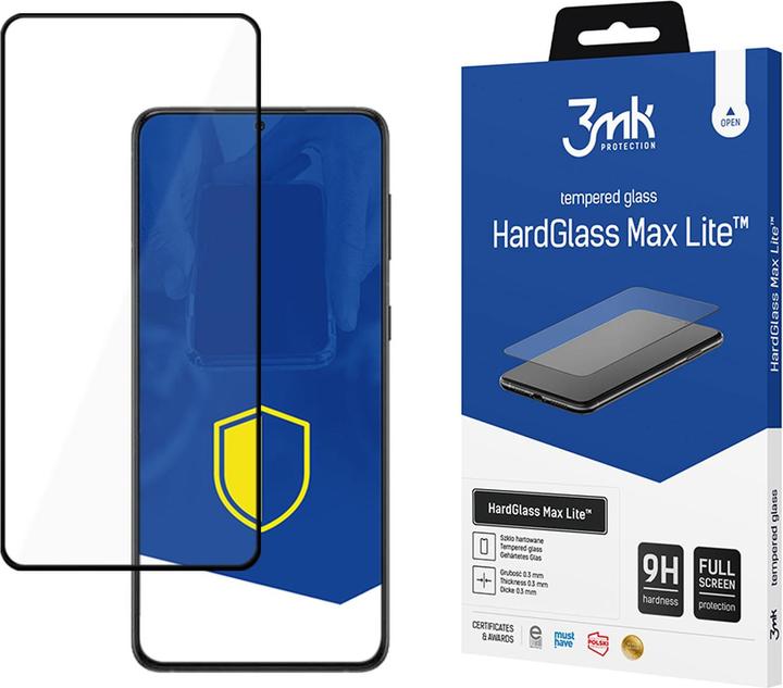 Produktbild 3MK Hardglass Max Lite Bildschirmschutz (1 Stück, Samsung Galaxy S22+)