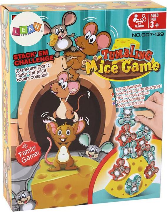 Lean Toys Balancing Mäuse Arcade Spiel 12 Stück