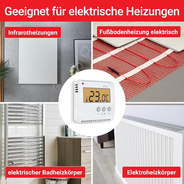 Actual product image Elektrobock EB PT14 - Room thermostat surface-mounted (PT14)
