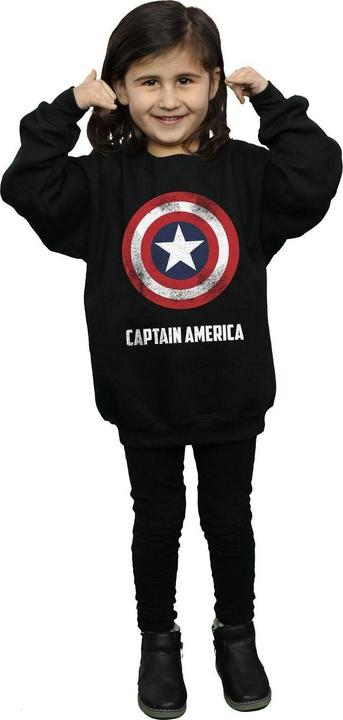 Immagine prodotto Captain America Shield Text Felpa Ragazze (128)