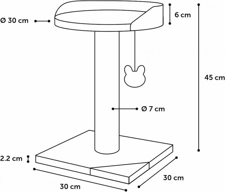 Actual product image Flamingo Scratchingtree Festa Rovert - (540058515322)