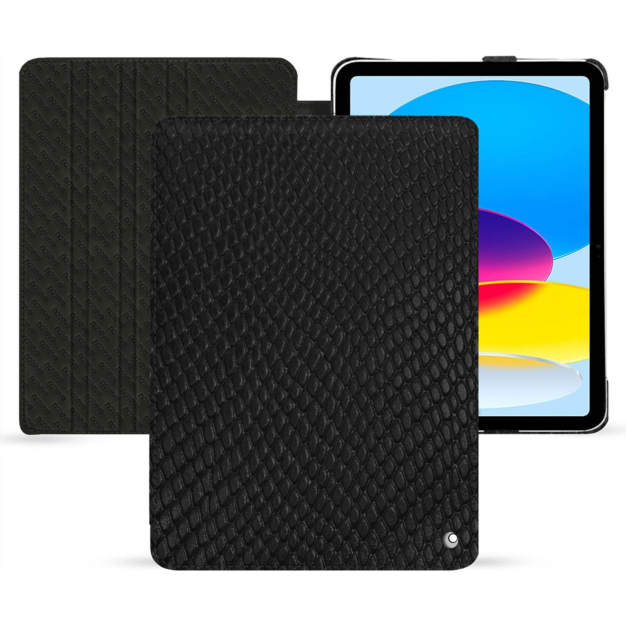 Thumbnail - Noreve Lederschutzhülle horizontal (iPad 2022 (10. Gen)), Tablet Hülle, Schwarz