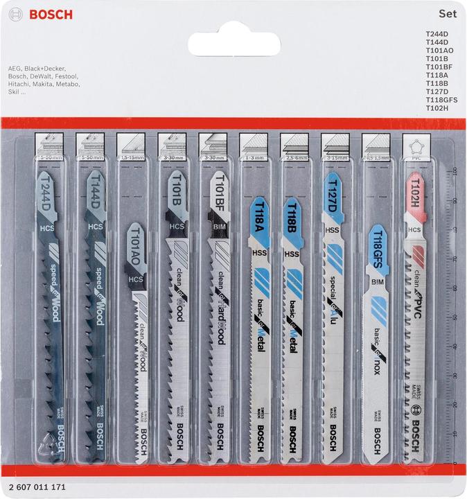 Bosch Professional Zubehör Jeu de lames Jigsaw All in One