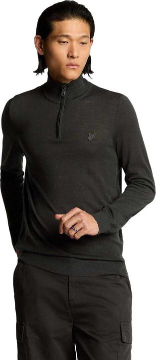 Produktbild Lyle and Scott Eagle Merino Pullover mit kurzem Reissverschluss (M)