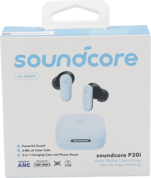 Image du produit soundcore Écouteurs intra-auriculaires P30i Blue A3959Z31 (ANC, 10 h, Sans fil)