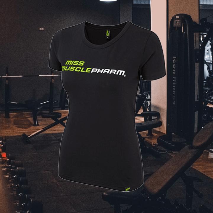 Produktbild MP Womens Crew Neck Miss Tee Black-Lime Green (S)