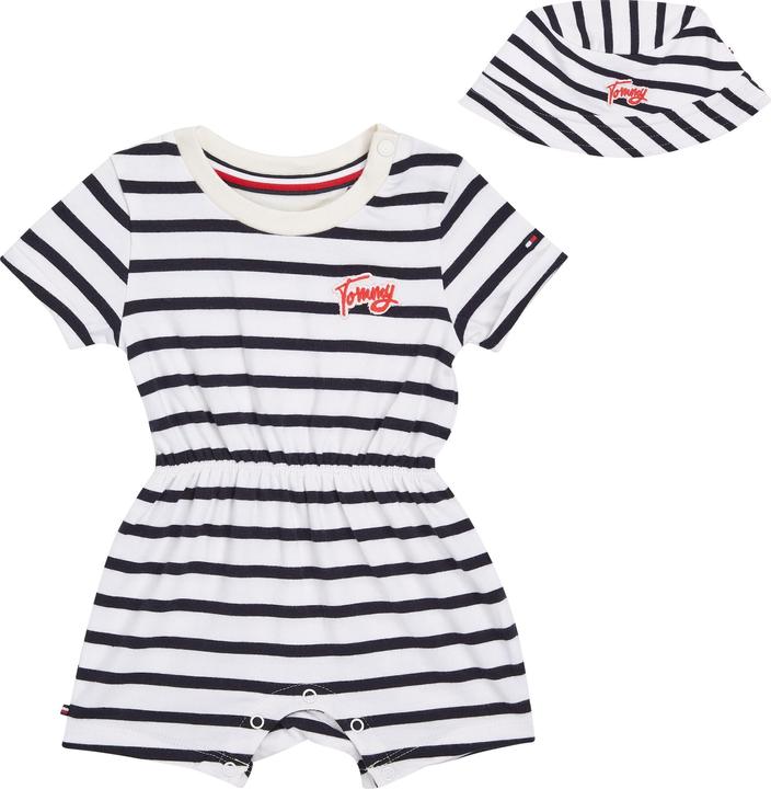 Actual product image Tommy Hilfiger Baby Striped Shortall Giftbox (92)
