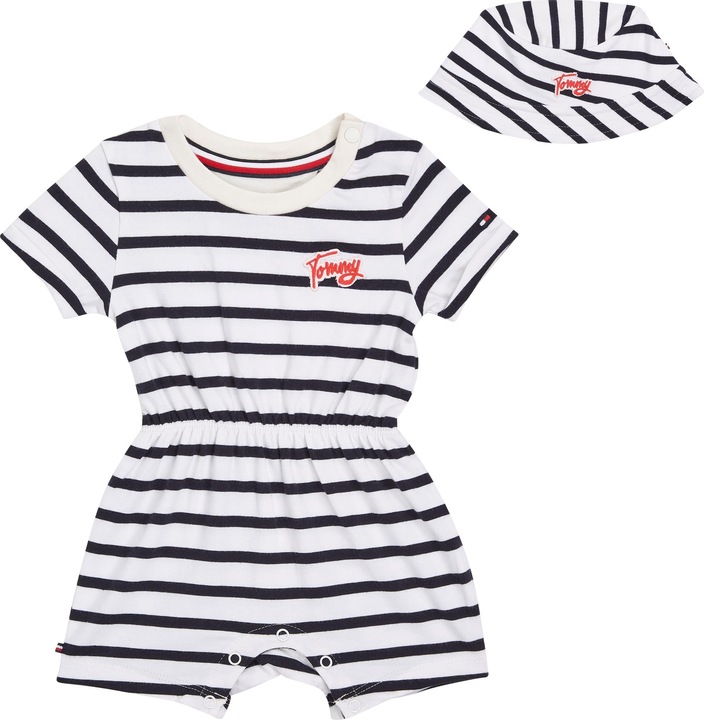 Actual product image Tommy Hilfiger Baby Striped Shortall Giftbox (92)