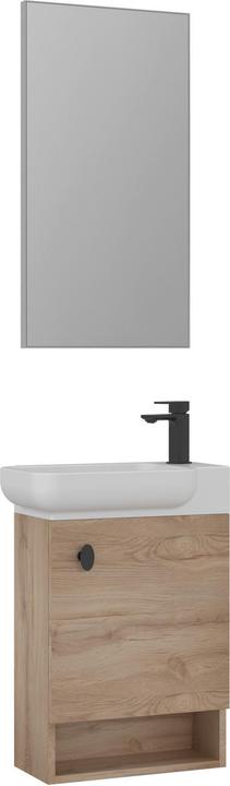 Produktbild Homitis Begonya 55 Bathroom Cabinet With Sink & Mirror Set (2 Pieces)