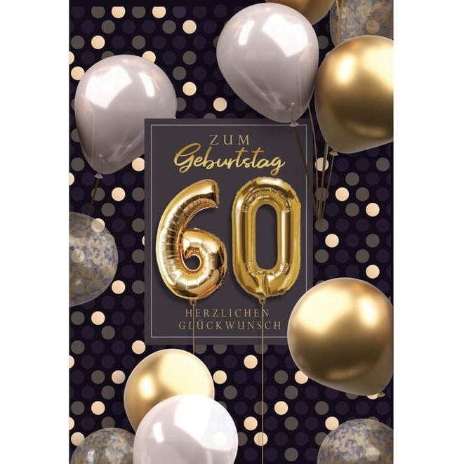 Taunus, Grusskarte + Briefpapier, Geburtstagskarte - Zum 60.Geburtstag - Herzlichen Glückwunsch (1 Stk.)