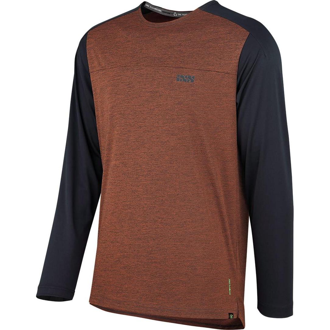 iXS, Herren, Velotrikot, Flow X long sleeve jersey (XS), Orange, XS