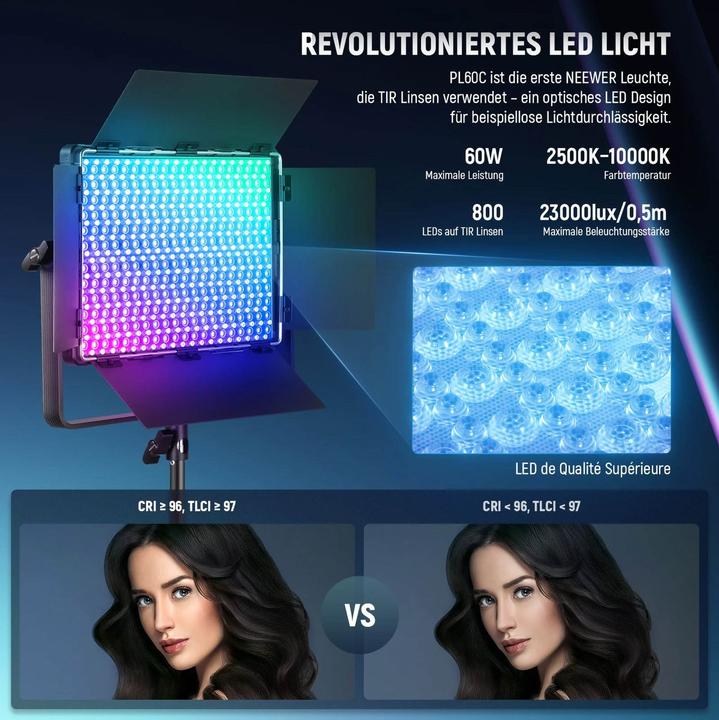 Actual product image Neewer PL60C (PL60C) (Video light)