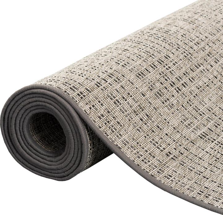 Produktbild Snapstyle Sisal-Optik Designer Flachgewebe Teppich Pure Beige Grau Meliert (140 x 200 cm)