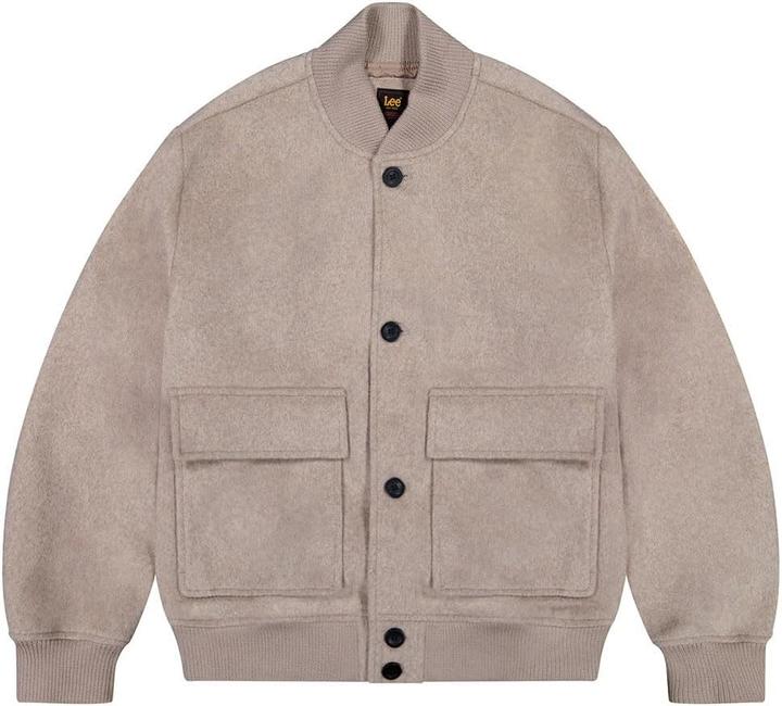 Actual product image Lee Wool Bomber Jacket, Machine Washable, Regular Fit (M)
