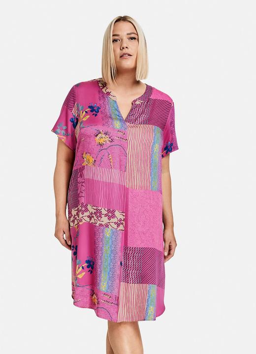 Image du produit Samoon Robe manches longues courte Robe tunique avec imprimé patch (52)