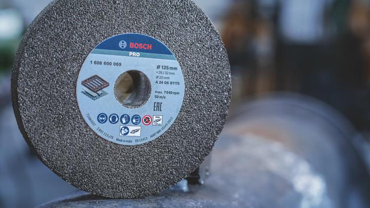 Produktbild Bosch Professional Zubehör PRO Metal Schleifscheibe, 125 x 26 x 20 mm, G24 (24)
