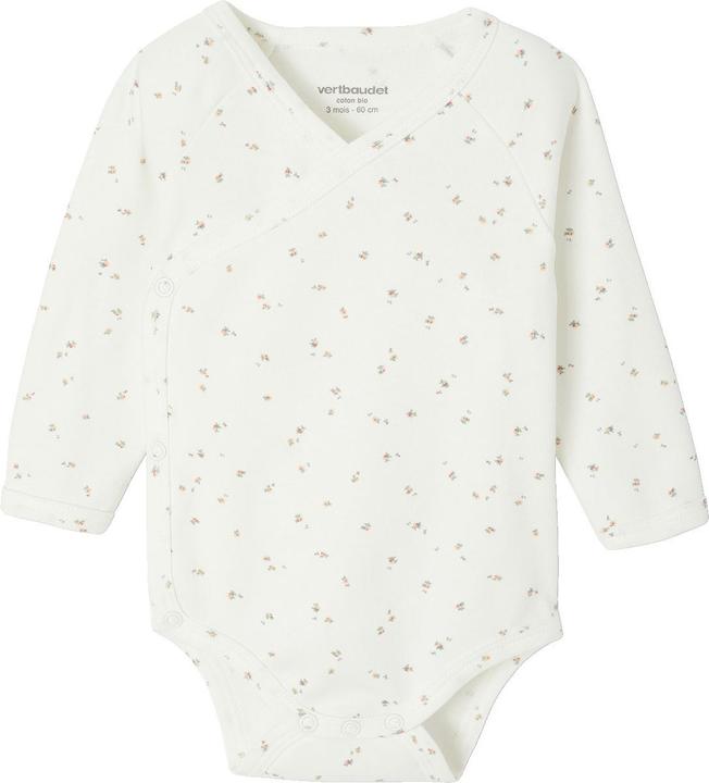 Produktbild Vertbaudet Bio-Kollektion: 2er-Pack Baby Wickelbodys mit langen Ärmeln (56)