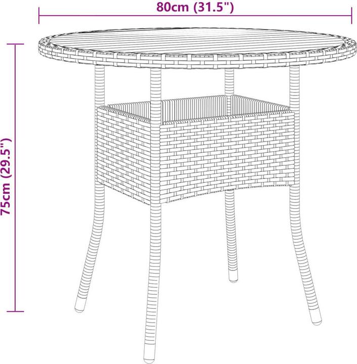 Produktbild vidaXL Arlette (80 x 75 cm)
