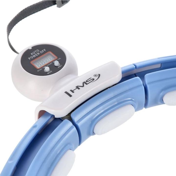 HMS Hula Hop HHM15 avec aimant et poids bleu + compteur (44 cm)
