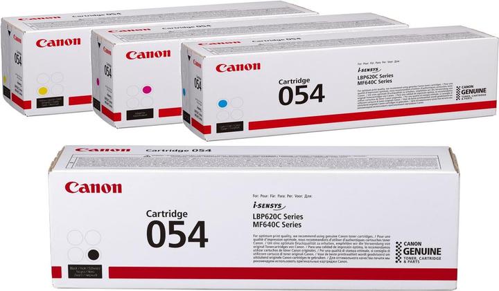 Produktbild Canon Original 054 4er Multipack Toner - schwarz 1.500 Seiten, cyan, magenta, gelb je 1.200 Seiten (BK, C, M, Y)