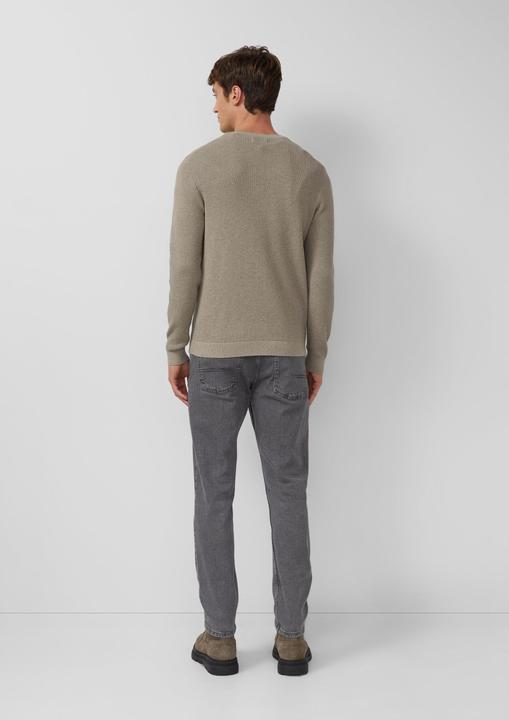 Produktbild s.Oliver Strickpullover Strukturmikx-Pullover aus reiner Baumwolle (M)