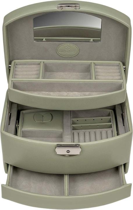 Actual product image Windrose 803692.14 - Automatic jewellery case with travel insert Merino Moda sage