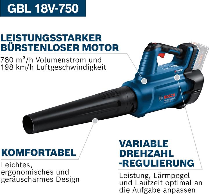 Productafbeelding Bosch Professional BOSC accu bladblazer (Oplaadbare batterij, Bladblazer)