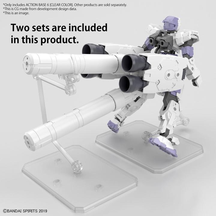 Produktbild Bandai ACTION BASE 6 - Clear Color - Model Kit