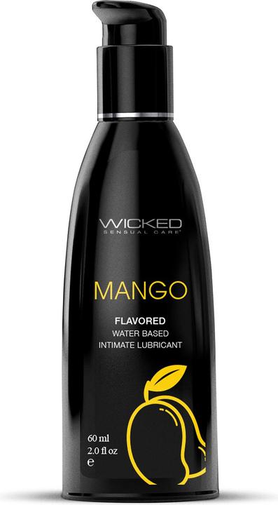 Actual product image Wicked Sensual Care Mango Flavoured Water Based Lubricant by (60ml) (60 ml)