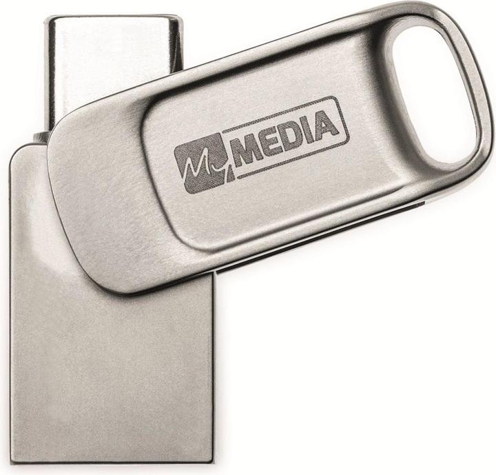 Produktbild MyMedia USB 3.2 OTG Stick 32GB, Typ A-C, My Dual, silber (32 GB, USB-A, USB-C)