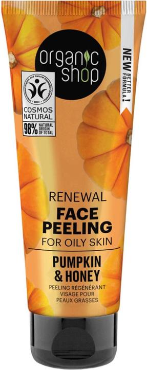 Produktbild Organic Shop Renewal Face Peeling für fettige Haut, Kürbis und Honig, 75 ml (Reinigungspeeling, 75 ml)