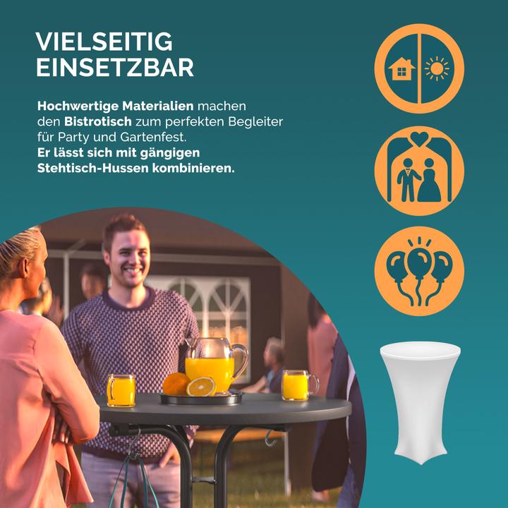 Actual product image Casaria Bar table (Ø 70 x 110 cm)