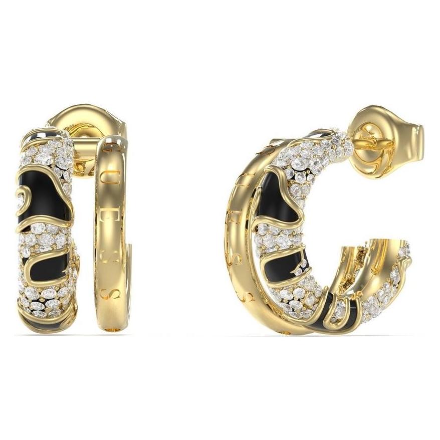 Guess, Ohrringe, Jewellery JUBE05193JWYGBKT-U Goudkleurig - Zwart, (Metalllegierung)
