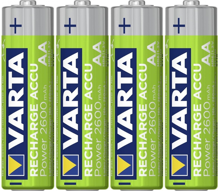 Actual product image Varta Recharge Accu Power (4 pcs., AA, 2600 mAh)