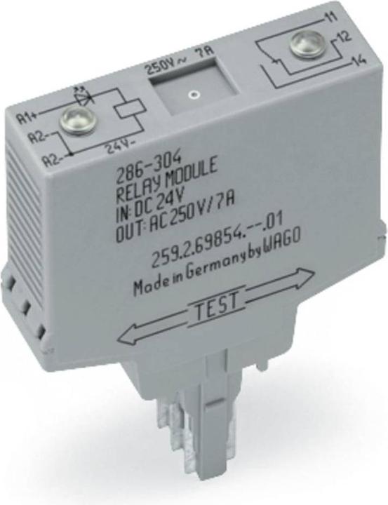 Produktbild Wago Steckrelais 24 V/DC 7 A 1 Wechsler 286-304 1 St. (286-304)